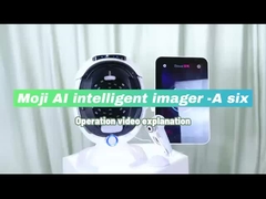 সৌন্দর্য সেলুন ইউভি / আরজিবি / পিএল লাইট মাল্টিলেঙ্গুয়েজ সাপোর্ট সহ ফুল ফেস স্কিন টেস্ট মেশিন